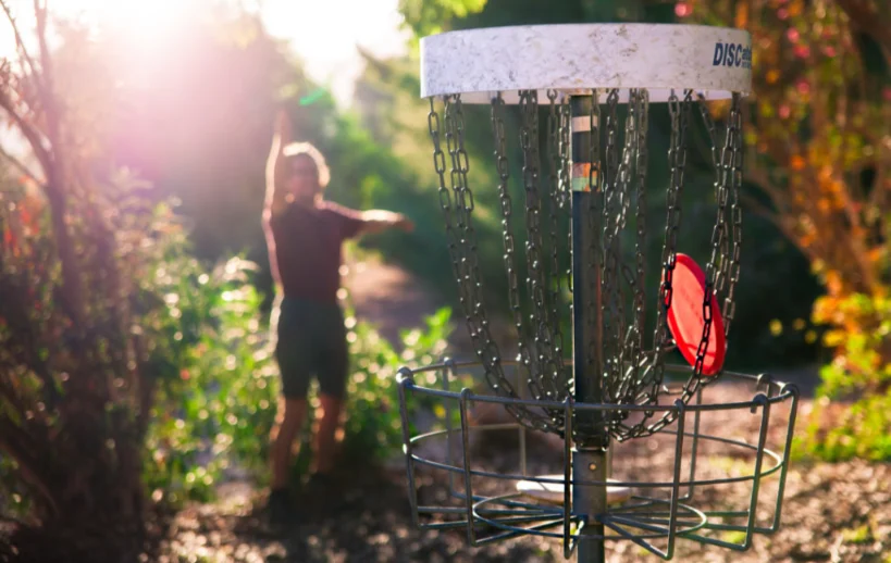 Disc golf at the summit